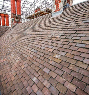 Foston Hall Prison, Derby. Pitched roofing refurbishment – clay plain tiling and lead work