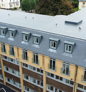 Beaumont House, Northampton. New Build – Single Ply Waterproofing, Pitched Roofing, Leadworks